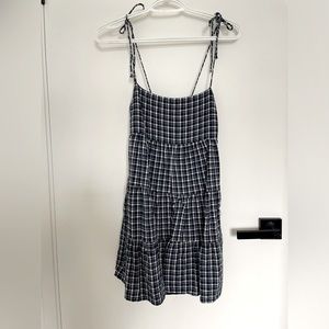 Plaid Summer Dress with Pockets